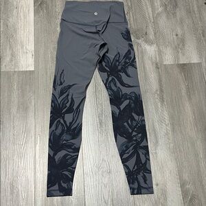 Lululemon Align High-Rise Pant 28" "Botanical Bloom Anchor Multi" pattern. 4